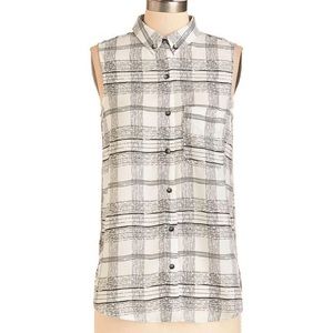 Feeling Fab Modcloth Grid Plaid Top
